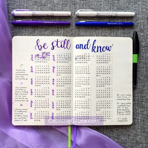 Bullet Journal Bible Reading and Prayer Tracker