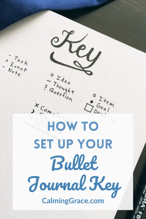 How to Set Up a Key in your Bullet Journal