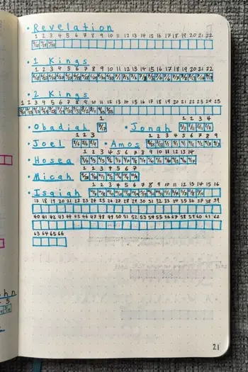 How Not to Track your Bible Reading Plan