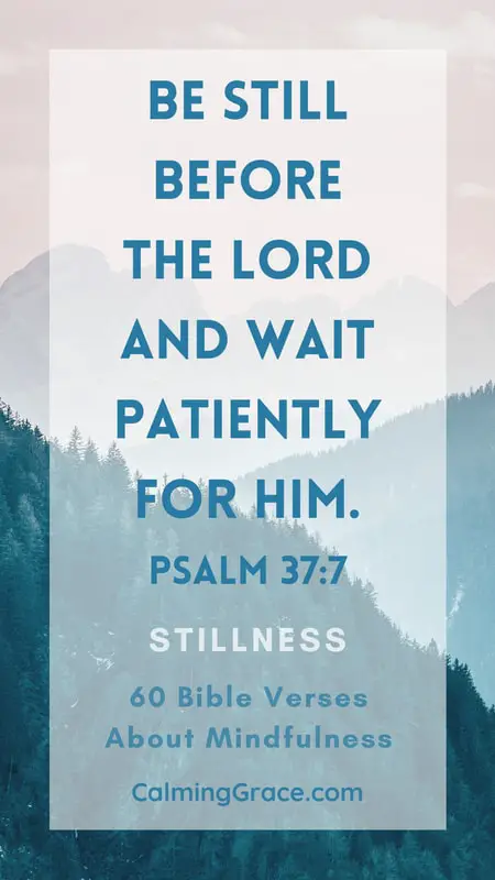 Bible Verse About Stillness: Psalm 37:7