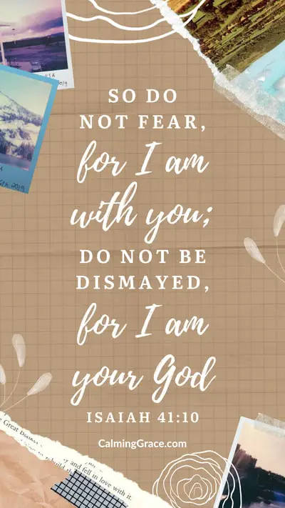 I am with you Isaiah 41:10 Phone Wallpaper