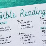 Bullet Journal to Read the Bible in a Year