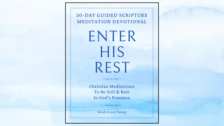 Enter His Rest Christian Meditation Devotional Journal