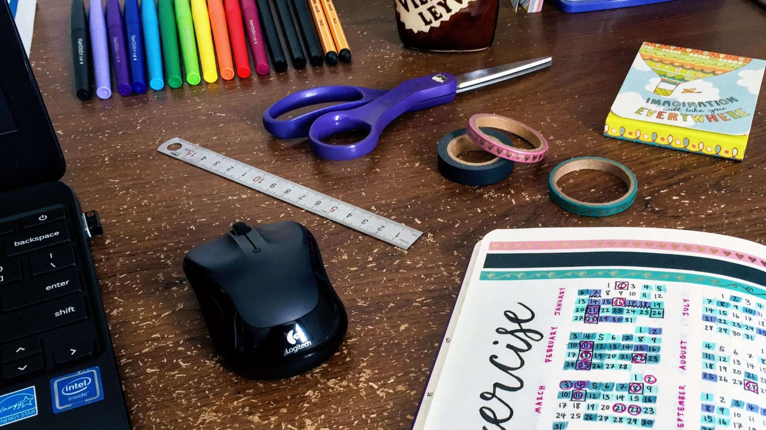 Minimalist Bullet Journaling Workspace